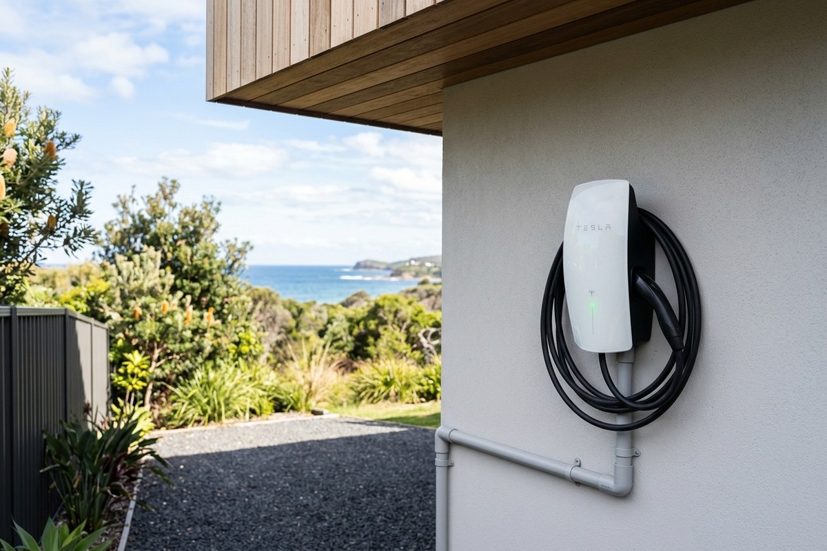 Outdoor and Weatherproof EV Charger Installation in a Coastal Climate